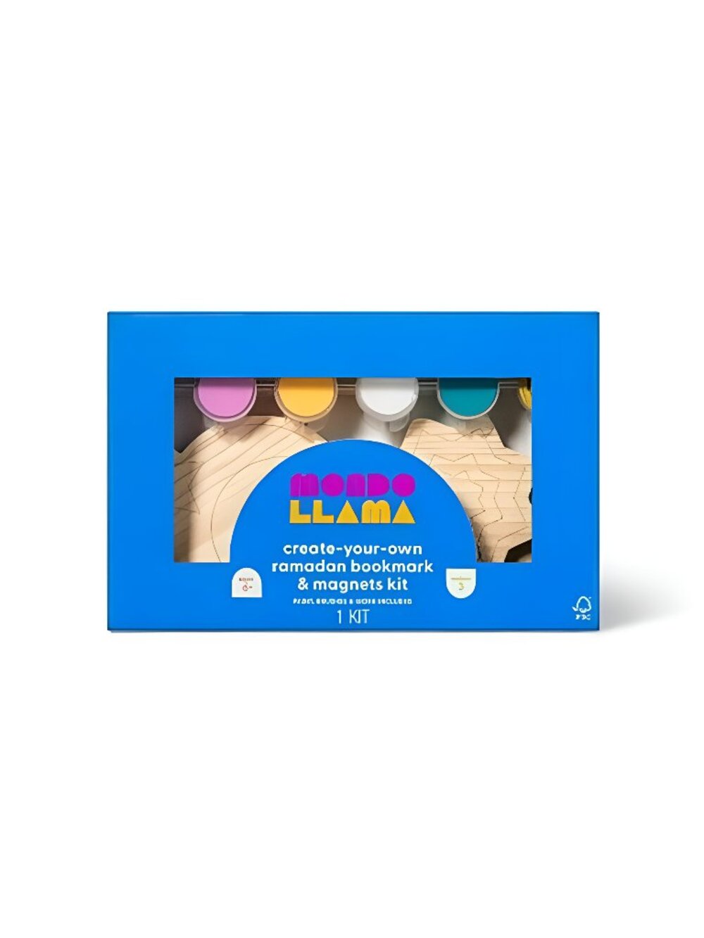 3pk Paint-Your-Own Ramadan Magnets and Bookmark Kit - Mondo Llama